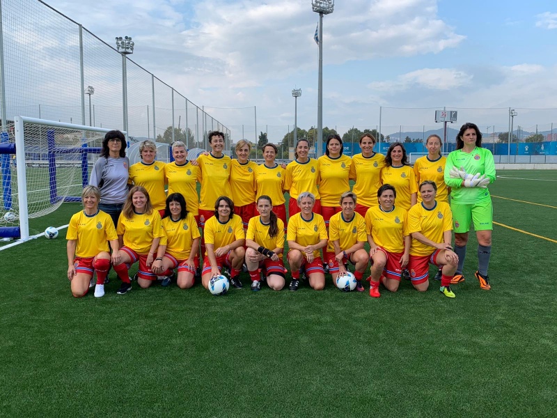 Les exjugadores de l'Espanyol, en escena