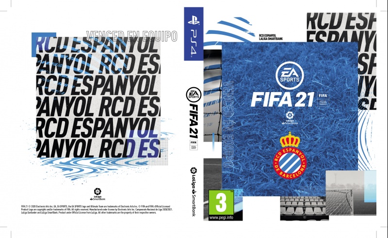 Descarrega't la caràtula del FIFA 21 amb els colors blanc-i-blaus!