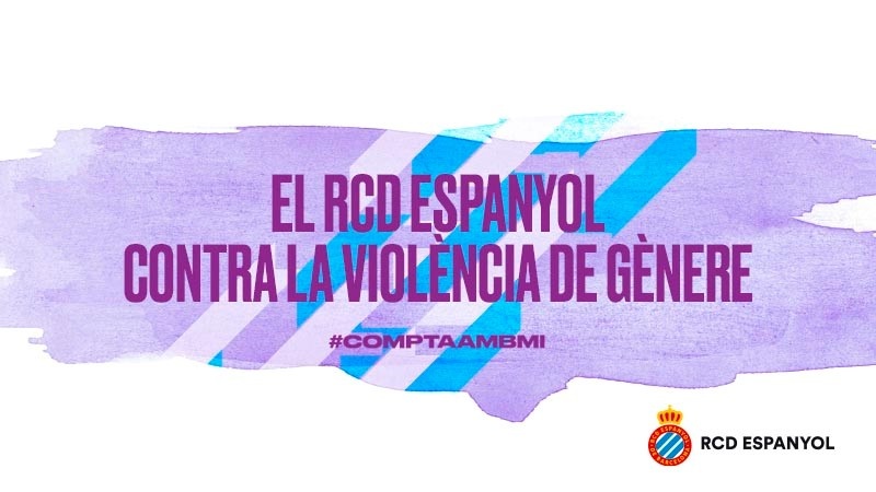 El RCD Espanyol, contra la violència de gènere