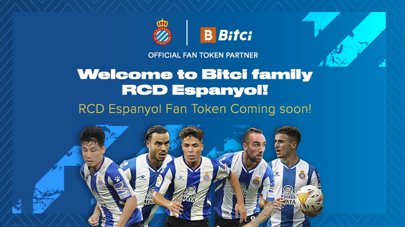 BITCI es converteix en el 'fan token' del RCD Espanyol