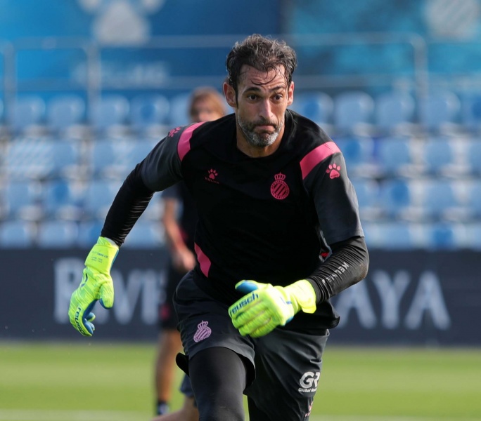 Entrenament a l'RCDE Stadium