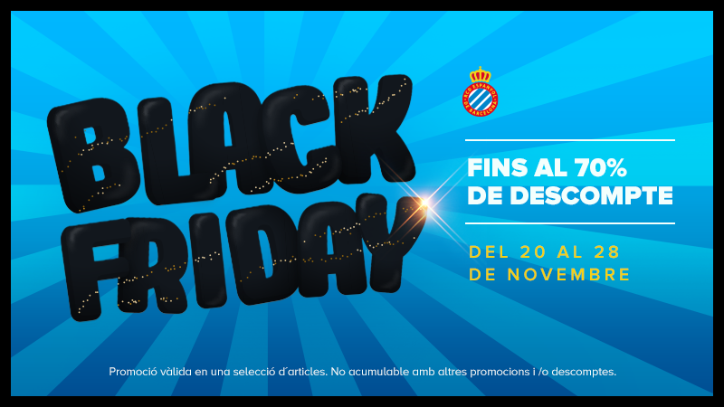 Comença el Black Friday a les RCDE Stores!