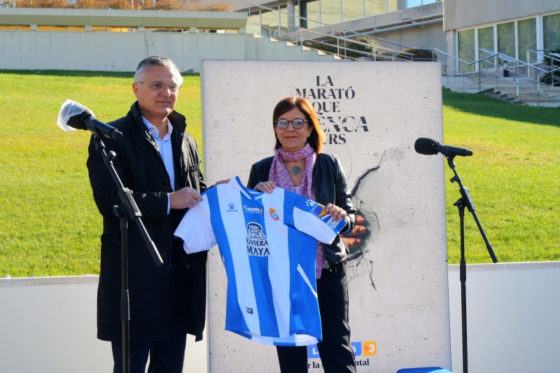 El RCD Espanyol, amb la Marató