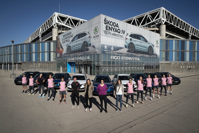 ŠKODA mobilitza les jugadores del primer equip