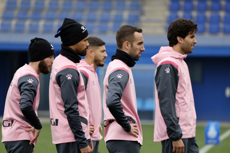 Entrenament a l'RCDE Stadium