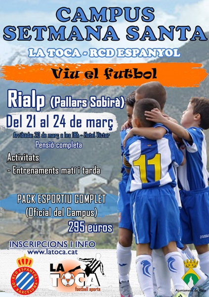 El RCD Espanyol col·labora amb el Campus de Rialp