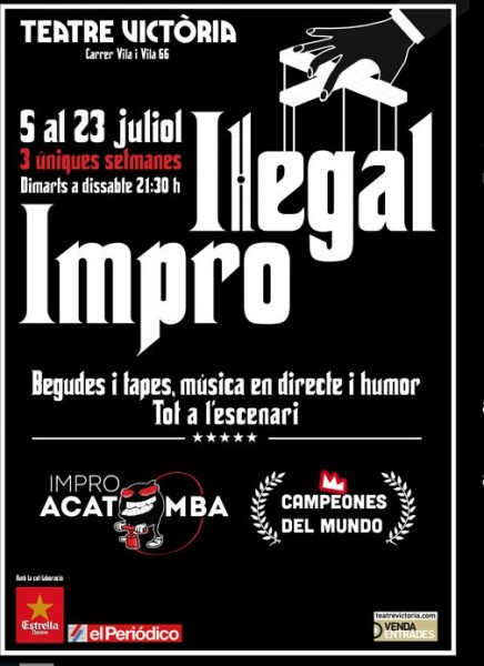 Gaudeix de l’IL·LEGAL IMPRO per 10 euros