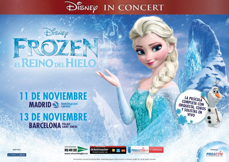 DISNEY IN CONCERT FROZEN, promoció per als pericos