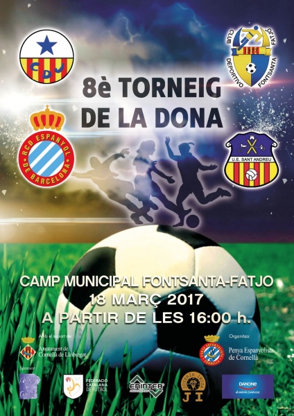 El RCD Espanyol participa en el 8è torneig de la dona que organitza la PE Cornellà