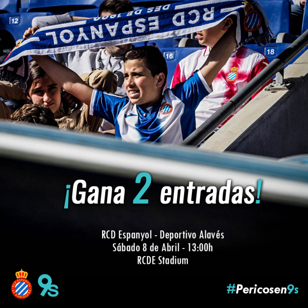 Guanya dues entrades per a l'Espanyol-Alavés!