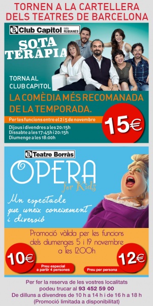 Sota Teràpia i Opera for kids, per als socis de l’Espanyol