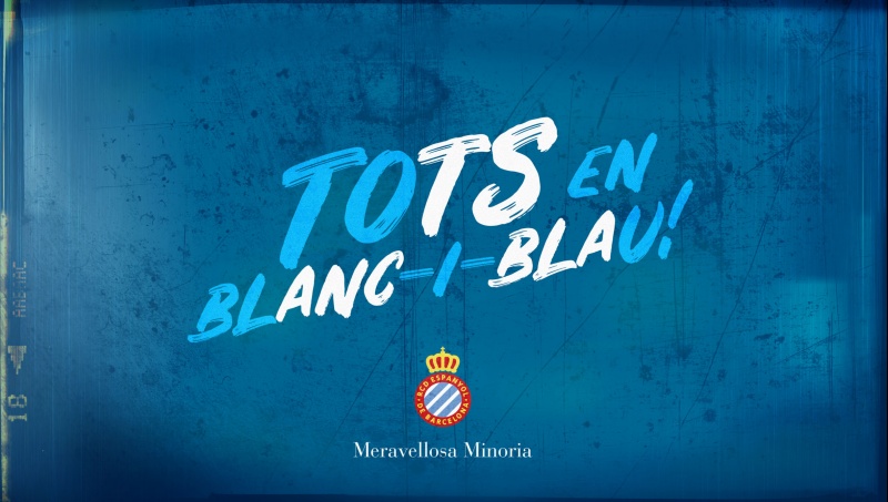 A l’Estadi, tots en blanc-i-blau!