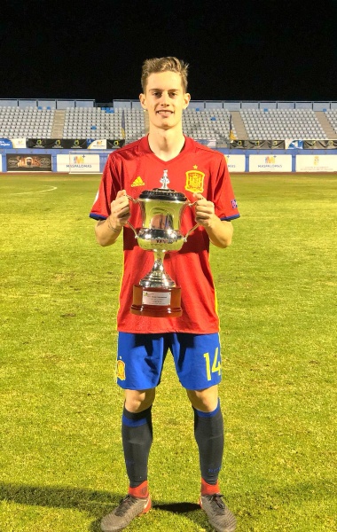 Pol Lozano, campió amb la Sub-19