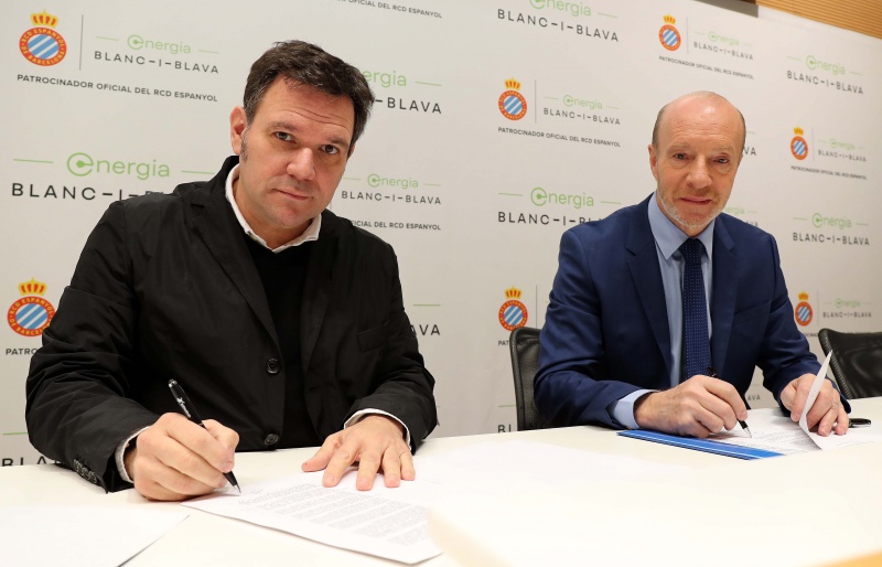 Energia Blanc-i-Blava, nou patrocinador oficial del RCD Espanyol de Barcelona