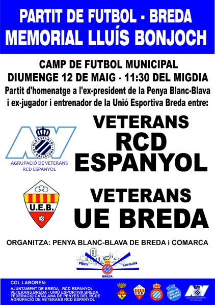 Els Veterans RCDE presents al Memorial Lluís Bonjoch