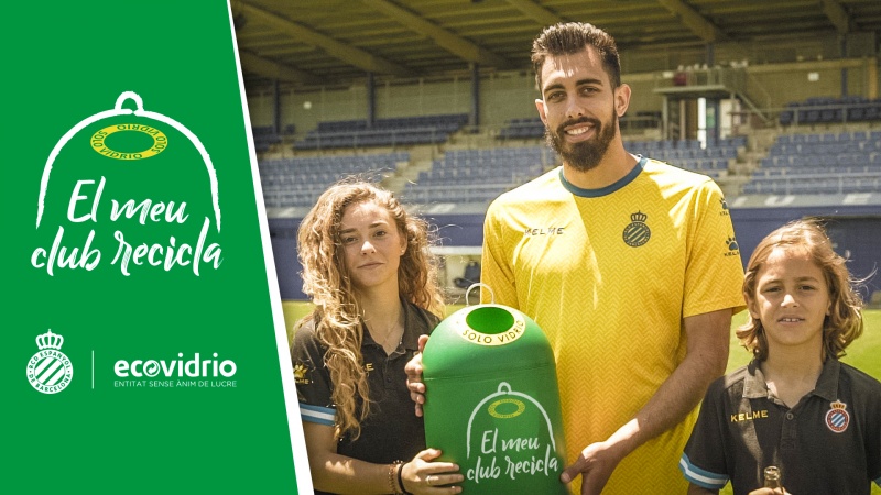 "El meu club recicla", la nova campanya del RCD Espanyol de Barcelona amb Ecovidrio