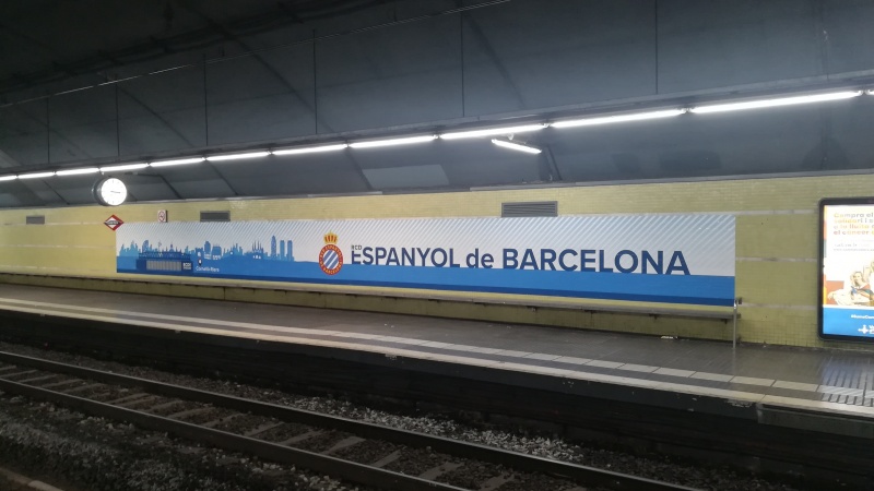 El RCD Espanyol de Barcelona potencia la presència de la seva marca a través dels Ferrocarrils de la Generalitat de Catalunya