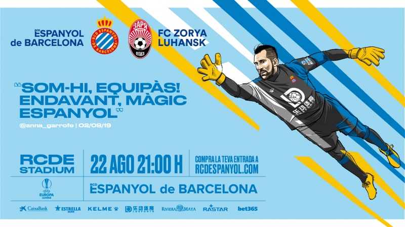 Aquest dijous, t'esperem a l'RCDE Stadium! Última fase prèvia de l'Europa League!